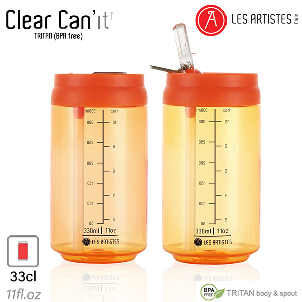 Clear Can'It Mug 330Ml Orange